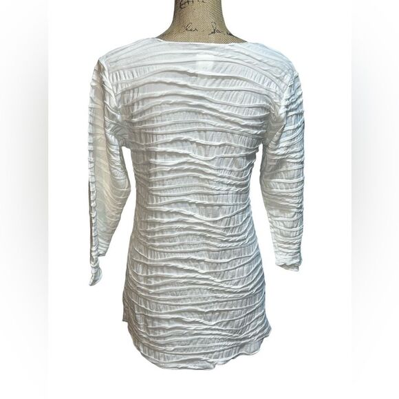 Carol Turner White Fiore Classic Shirttail Tunic Top Women’s Blouse size XSmall - Picture 8 of 12
